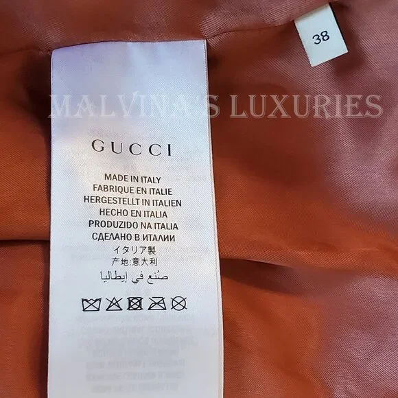 GUCCI JACKET QUILTED BLACK LEATHER BOMBER TIGER CHARM PULL sz IT 38 US 2 - Picture 13 of 15